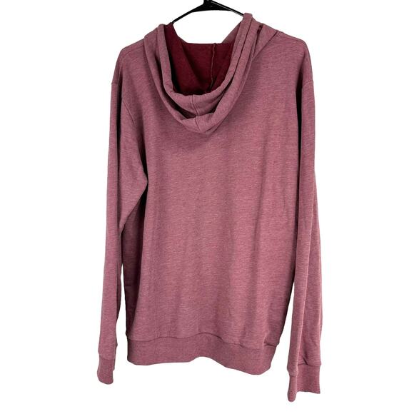 A.P.C. NWT Red Item Hoodie Men's Size XL in Bordeaux Chest Logo Drawstring Hood - Picture 3 of 9